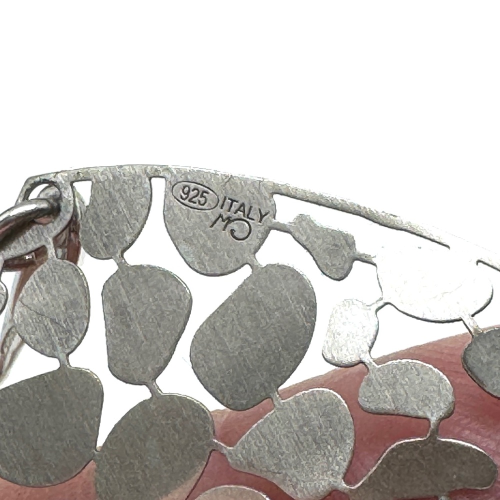 Sterling Silver Marsala Dangle Leaf Earrings Cuto… - image 8